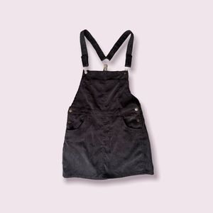 UNIQ “Always on Time” corduroy overalls dress.